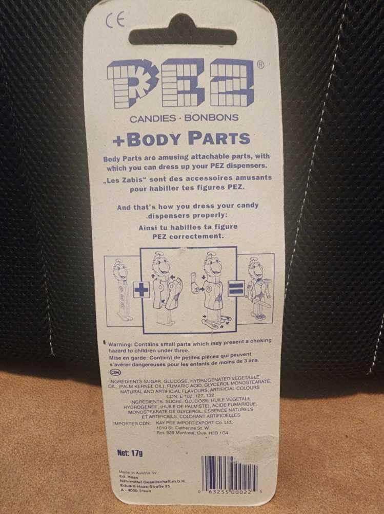 Body Parts - Roman Soldier W/Diamonds - Body Parts pez collectible - Main Image 2