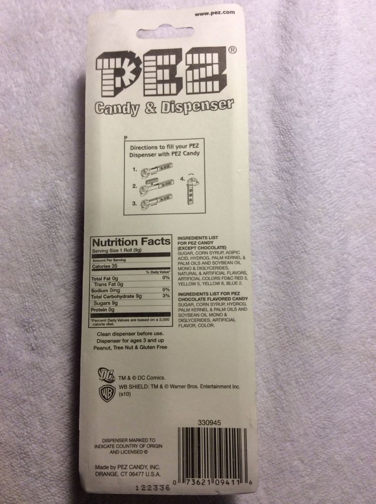 Superman Bust - Carded - DC COMICS-UPPERCHEST pez collectible - Main Image 2