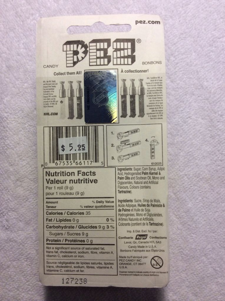 NHL Stanley Cup -- 1992 -1993 - NHL Hockey pez collectible - Main Image 2