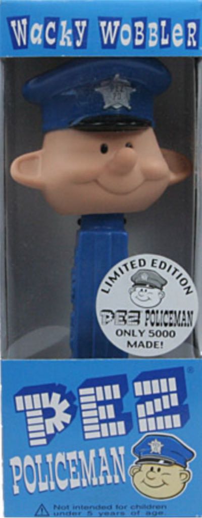 Policeman - Wacky Wobbler pez collectible - Main Image 2