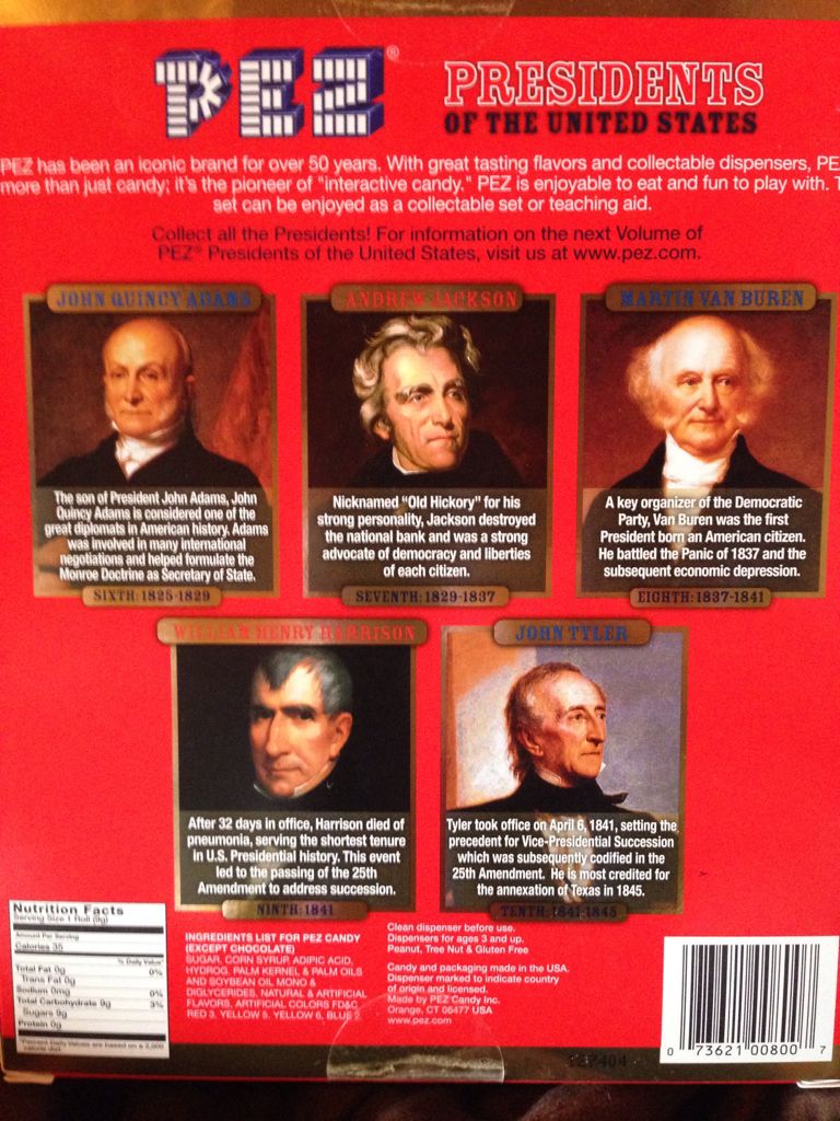 President Set Vol 2 - Collector Set pez collectible - Main Image 2