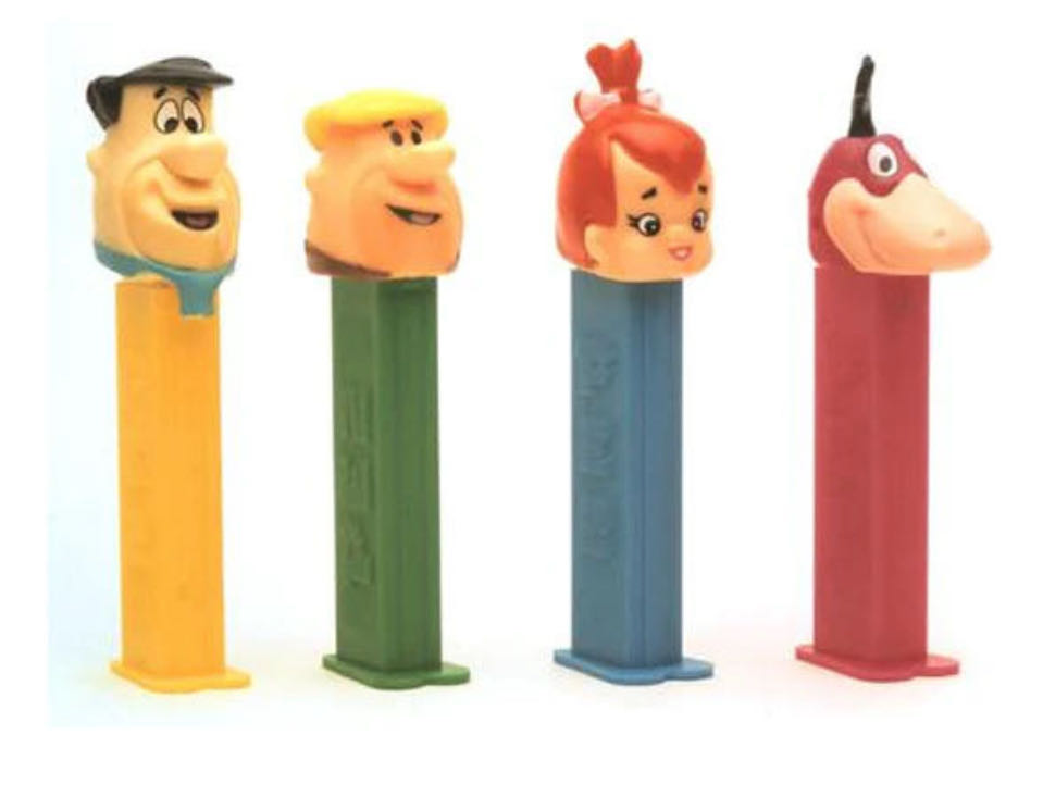 Flintstones - Pebbles, teal stem - The Flintstones pez collectible - Main Image 2