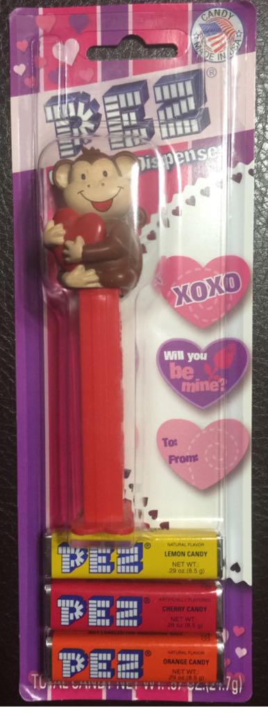 Valentine’s Day - Monkey With Heart - Valentine’s Day pez collectible - Main Image 2