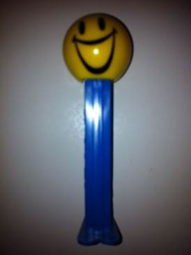 Funky Face Big Grin Blue Stem - Funky Face pez collectible - Main Image 1