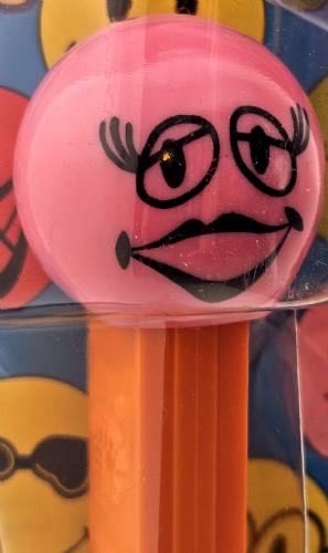 Funky Faces - Batting Lashes - Orange - funky faces pez collectible - Main Image 3