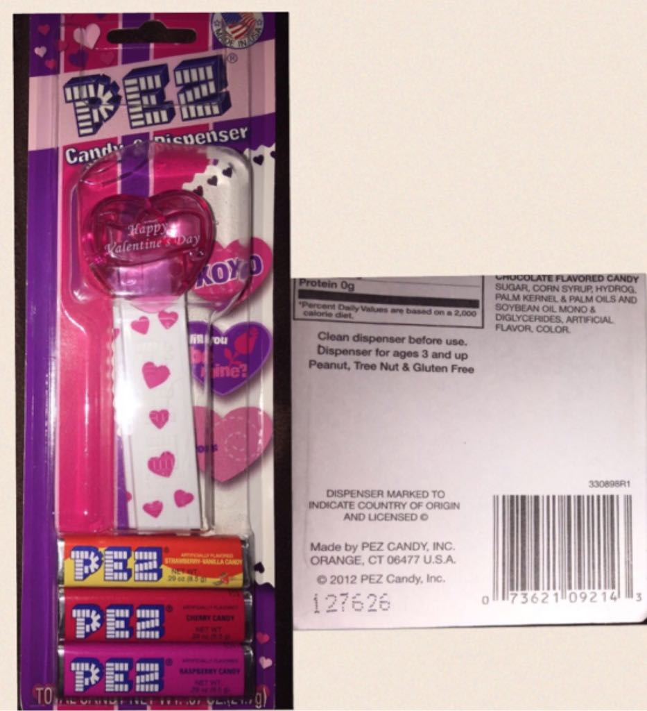 Dark Pink Crystal Heart - Valentine’s Day pez collectible - Main Image 2