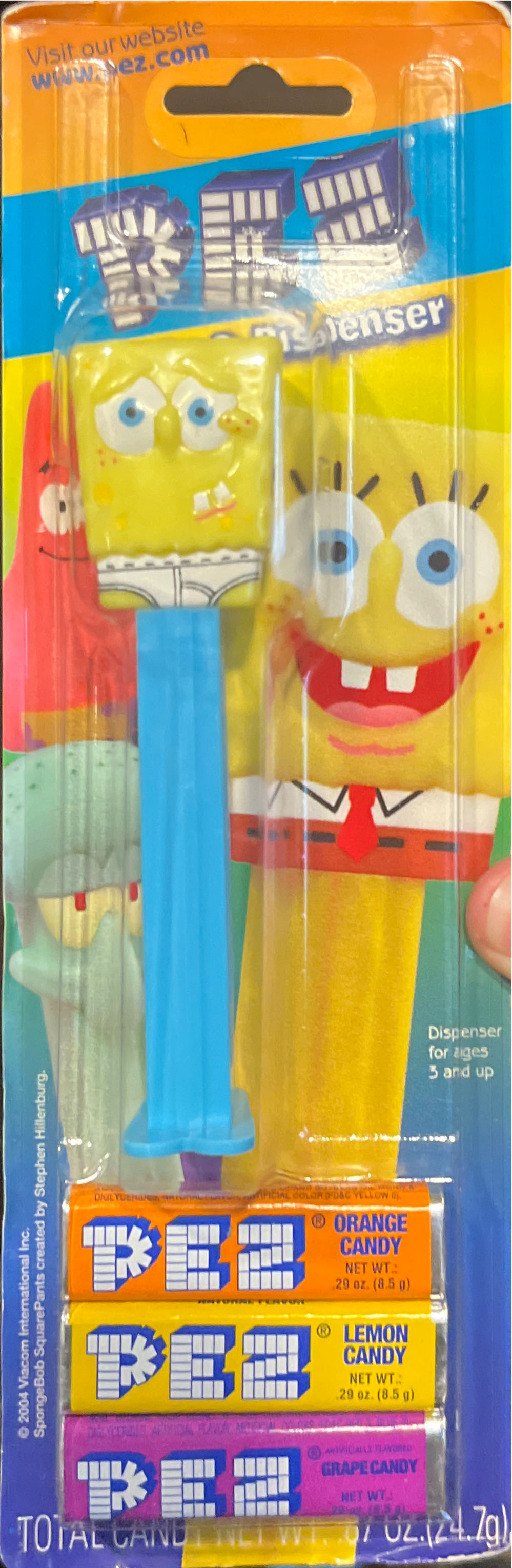 Sponge Bob In Only Underwear - Sponge Bob Square Pants pez collectible - Main Image 2