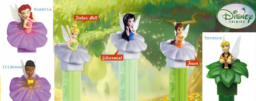 Fairies - Tinkerbell - Blue Flower - Disney / Pixar pez collectible - Main Image 2
