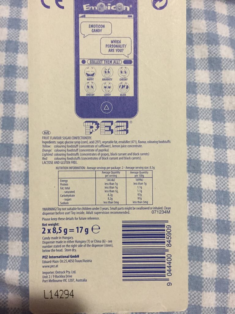 Emoticon Pez - Naughty Smiley  pez collectible - Main Image 2