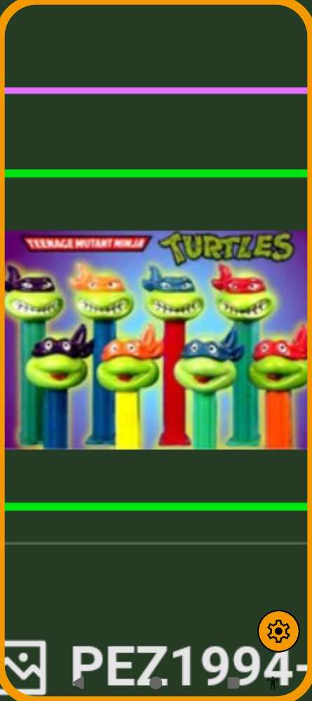 TMNT - A - Leonardo Angry (black stem) - TMNT pez collectible - Main Image 2