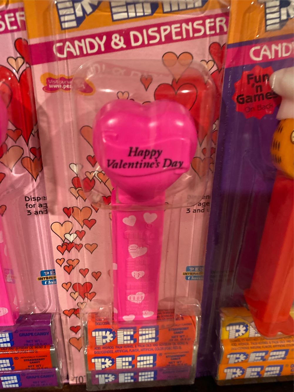 Valentine’s Day - Heart - Neon Pink - Valentines pez collectible - Main Image 3