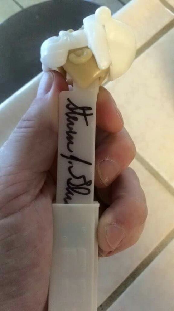 Christmas Rare Santa Claus signed by Pez Outlaw S.J. Glew  pez collectible - Main Image 2