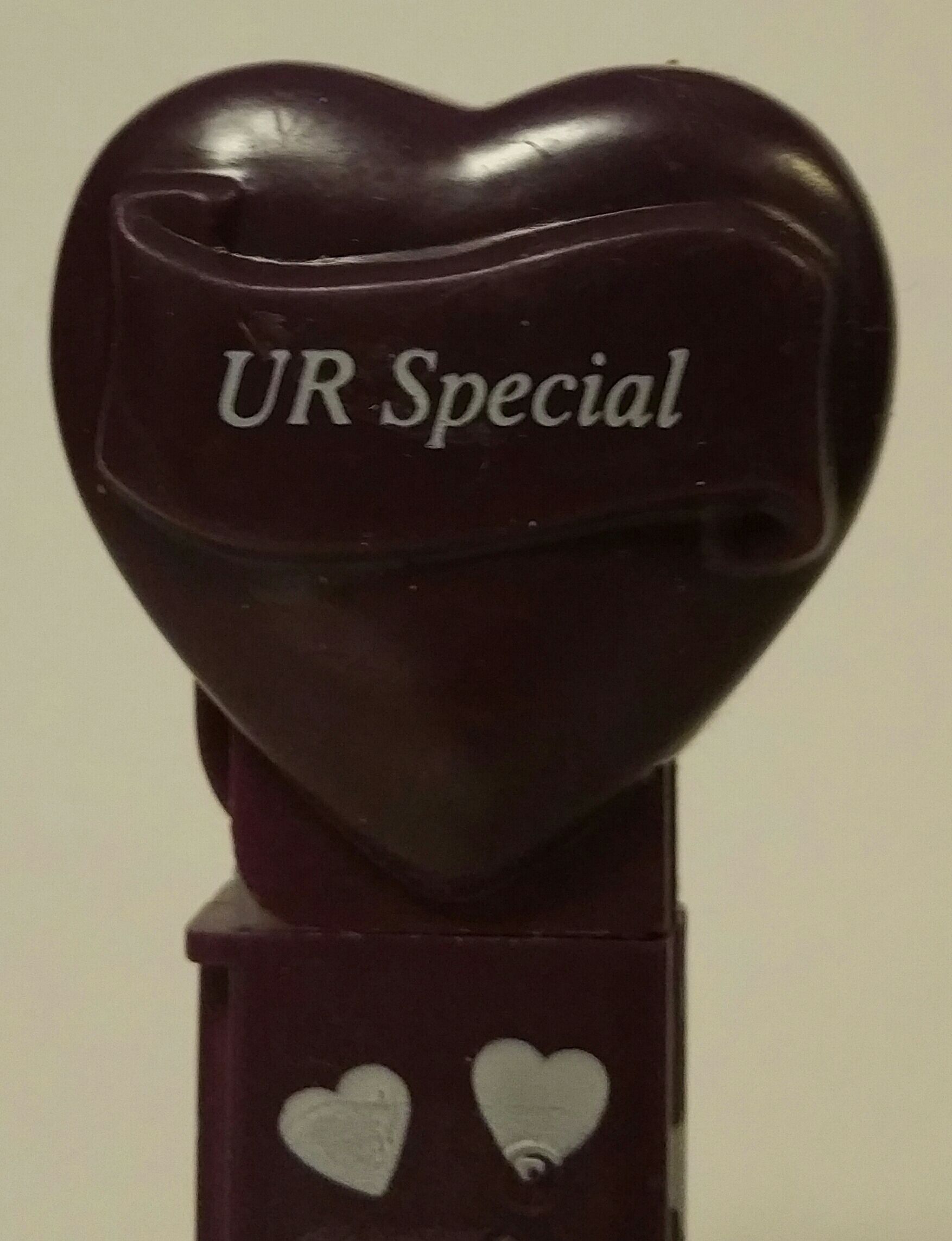 Hearts - Purple With White Hearts Stem - UR Special - Valentines pez collectible - Main Image 2