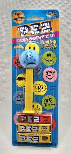 Funky Faces - Sad - Yellow - funky faces pez collectible - Main Image 2