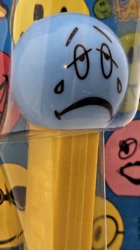 Funky Faces - Sad - Yellow - funky faces pez collectible - Main Image 3