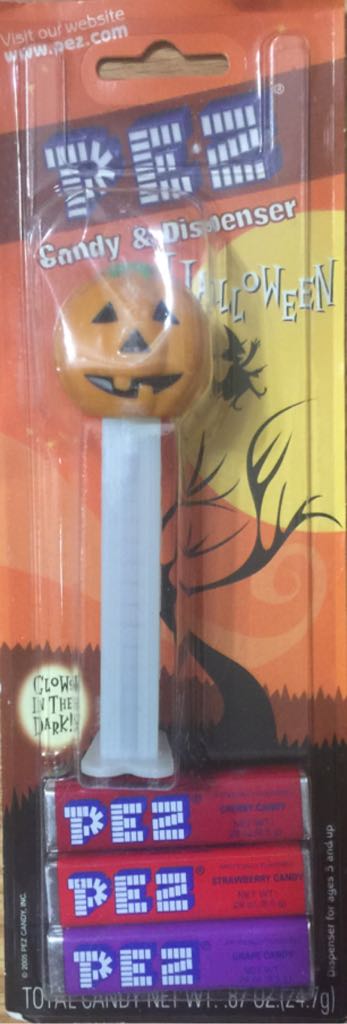 Pumpkin C - Glow Stem - Halloween pez collectible - Main Image 2