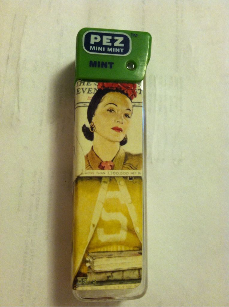 Rockwell Cover Girl Green - Mini Mint pez collectible - Main Image 1