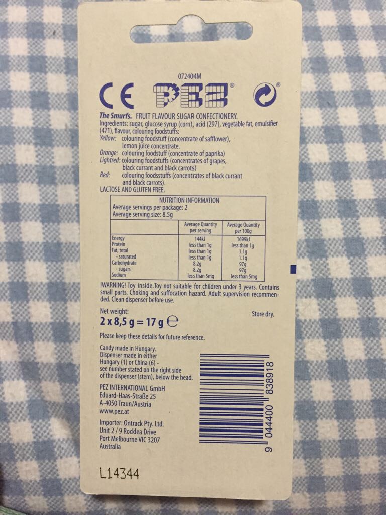 Click N Play Smurfs Smurf - Click N Play Smurfs pez collectible - Main Image 2