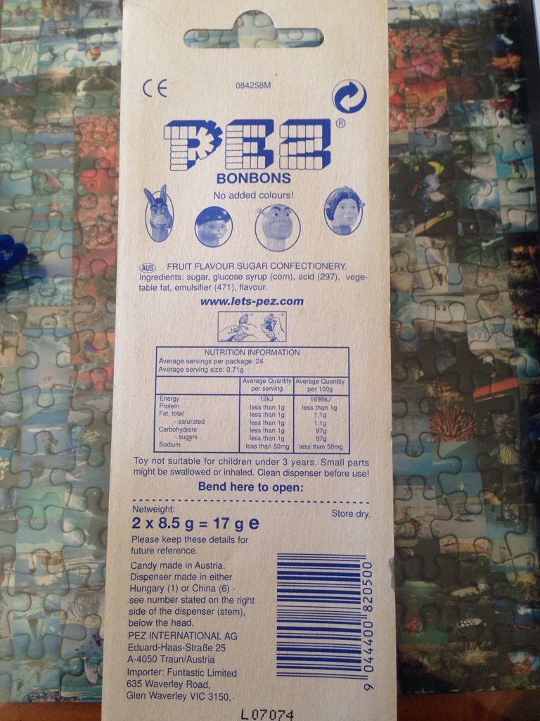 Shrek- Puss In Boots  pez collectible - Main Image 2