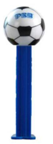 Soccer Ball, Blue Stem - Pez Sportz pez collectible - Main Image 1