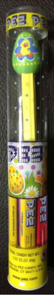 Egg (Green With Yellow Chick) - In Tube - Easter pez collectible - Main Image 2