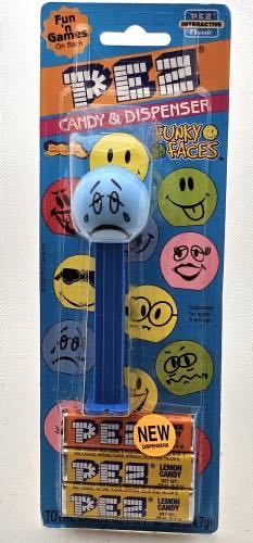 Funky Faces - Sad - Blue - funky faces pez collectible - Main Image 2