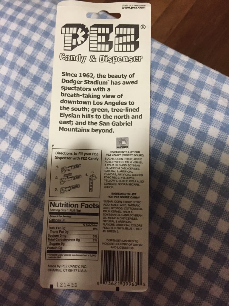 Baseball - MLB - Los Angeles Dodgers - MLB Baseball pez collectible - Main Image 2