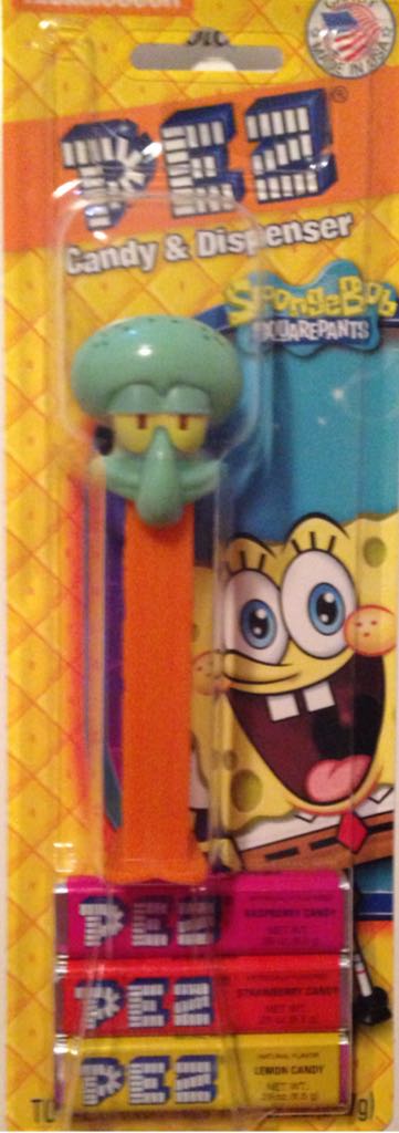 SpongeBob Squarepants - Squidward Orange Stem - Nickelodeon - SpongeBob Squarepants pez collectible - Main Image 2