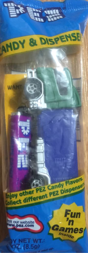Big Rigs - No Smokestacks (Green/Blue) - Trucks - Series E (rigs) pez collectible - Main Image 2