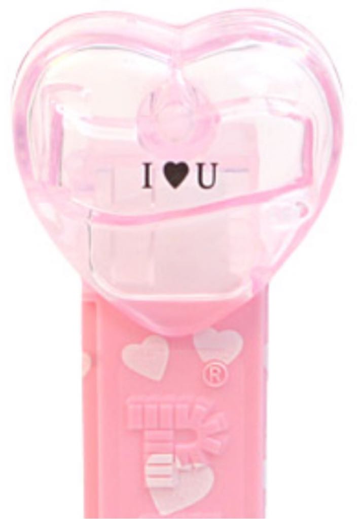 Pink Valentine Hearts Red Painted Stem