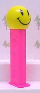 Smiley Neon Pink - Funky Faces: Walmart Smileys pez collectible - Main Image 2