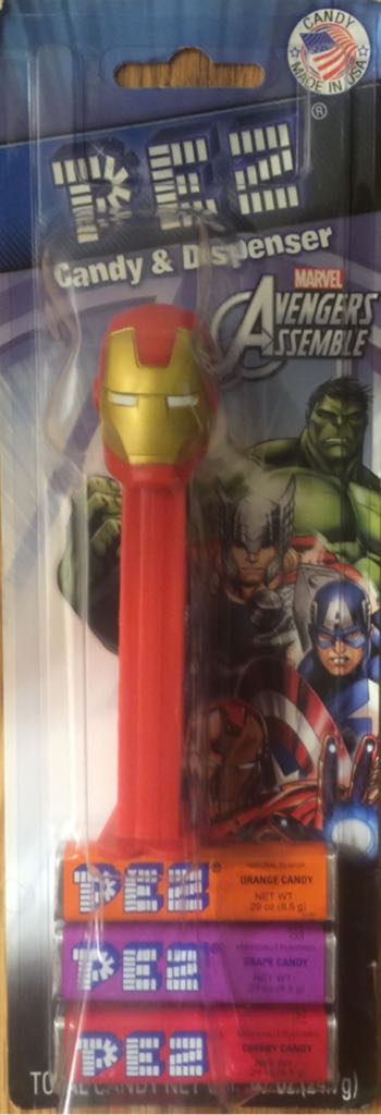 Iron Man C - Superheroes & Villains - Avengers (complete) pez collectible - Main Image 2