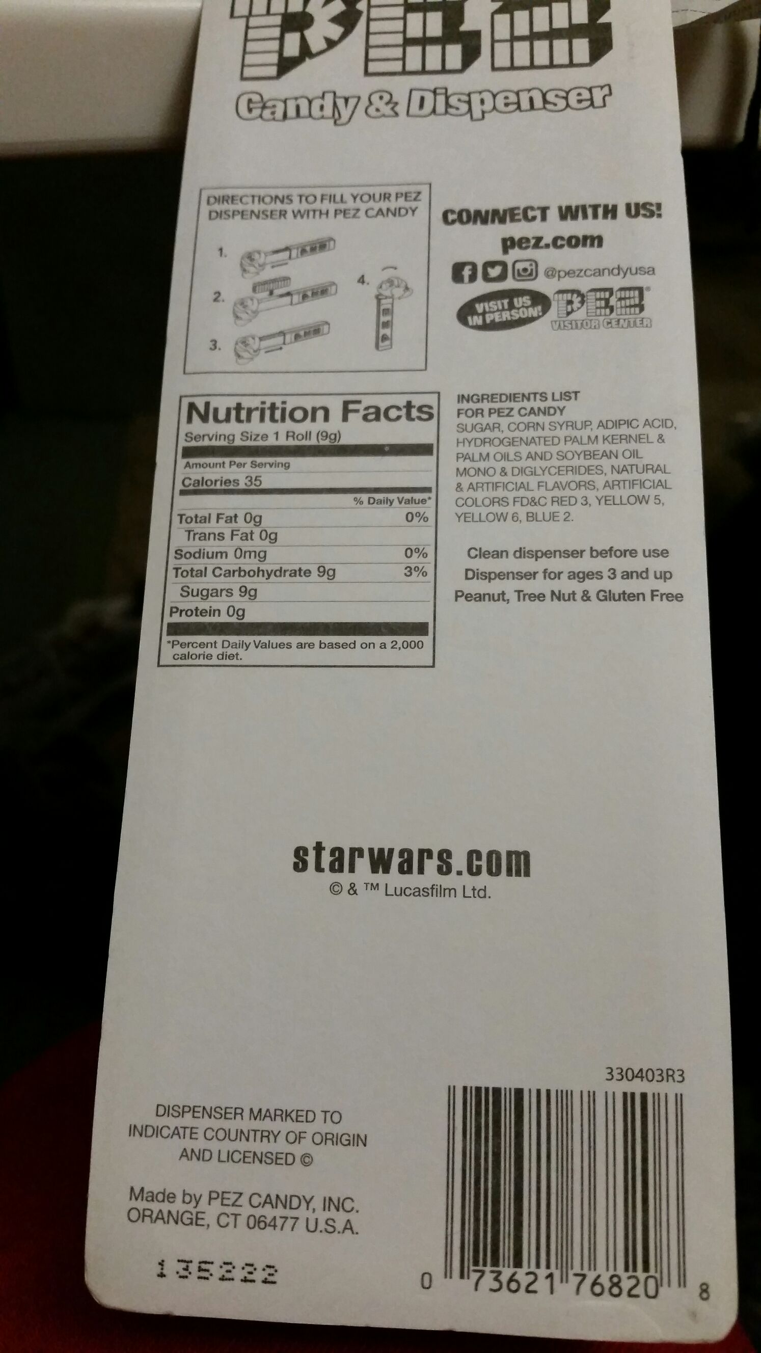 Star Wars: Chewbacca  pez collectible - Main Image 2