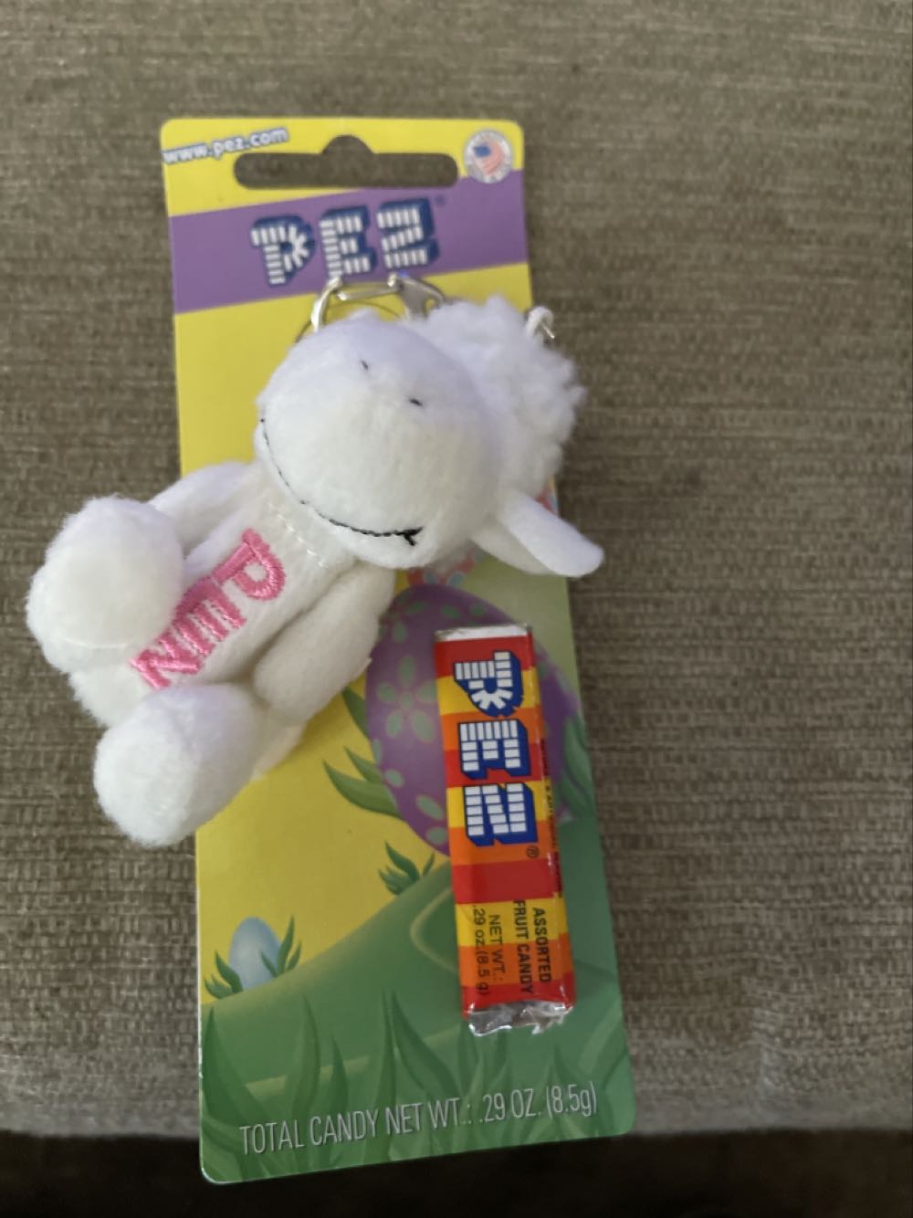Lamb Keychain White  pez collectible - Main Image 2