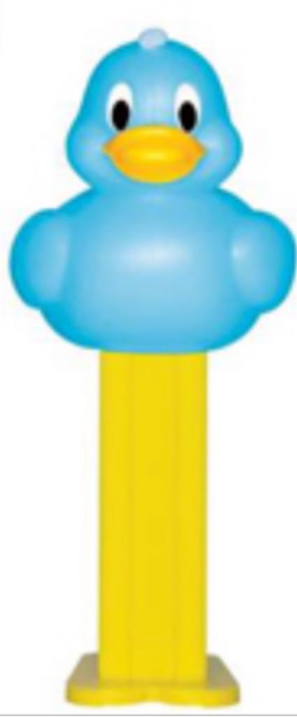 Blue Ducky With Yellow Stem - In Egg (Blue) [mini] (2) - Easter pez collectible - Main Image 2