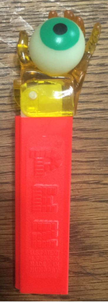 Psychedelic Eye Hand - Crystal Yellow - Psychedelic Hand pez collectible - Main Image 2
