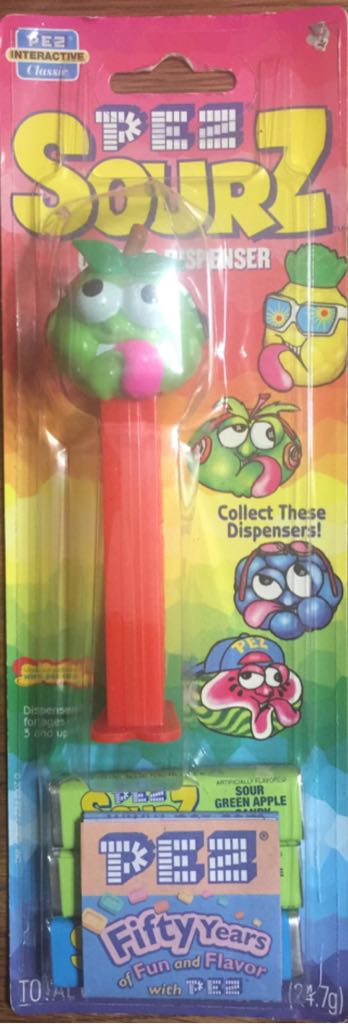 Green Apple Sourz (2) - Sourz (complete) pez collectible - Main Image 2