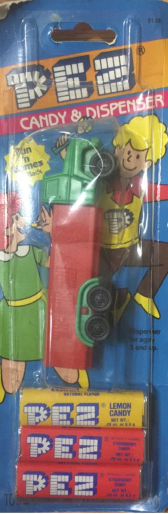 Truck R1 - Green/Red - Trucks - Series D pez collectible - Main Image 2