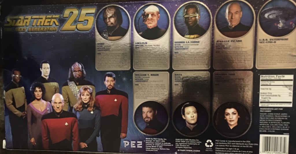 Star Trek The Next Generation Set (Walmart Exclusive) - STAR TREK pez collectible - Main Image 2
