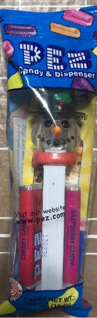 Snowman D - Black Hat (Crystal) - Christmas pez collectible - Main Image 2