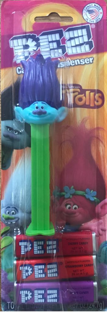 Branch - Purple Hair (2) - Trolls (complete) pez collectible - Main Image 2