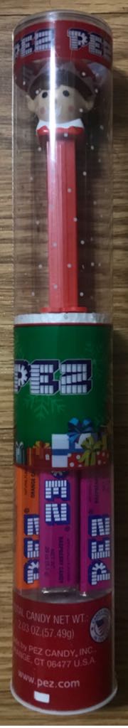 Elf B - Red/White In Tube - Christmas pez collectible - Main Image 2