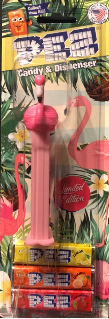 Flamingo - Pink With Pink Stem  pez collectible - Main Image 2