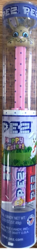 Bunny G (tan/pink) - In Tube - Easter pez collectible - Main Image 2