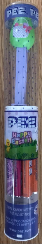 Happy Valentines Day Pink Crystal/light Pink Stem With White Hearts