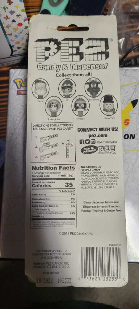 Christmas (Snowman) - Christmas pez collectible [Barcode 073621032330] - Main Image 3