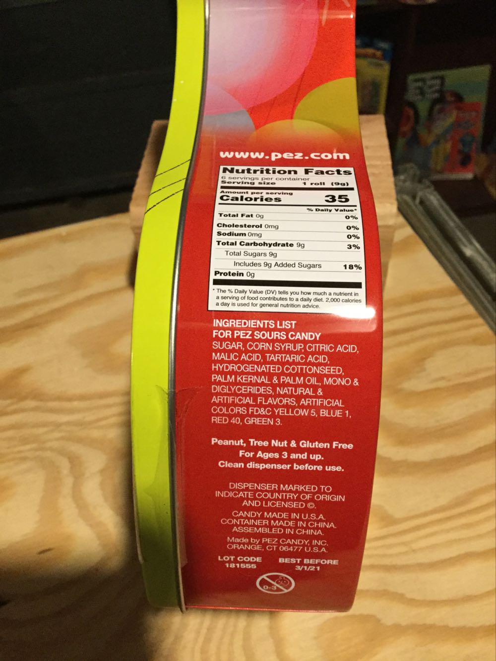 The Grinch - Gift Tin - Cartoons pez collectible [Barcode 073621012325] - Main Image 3