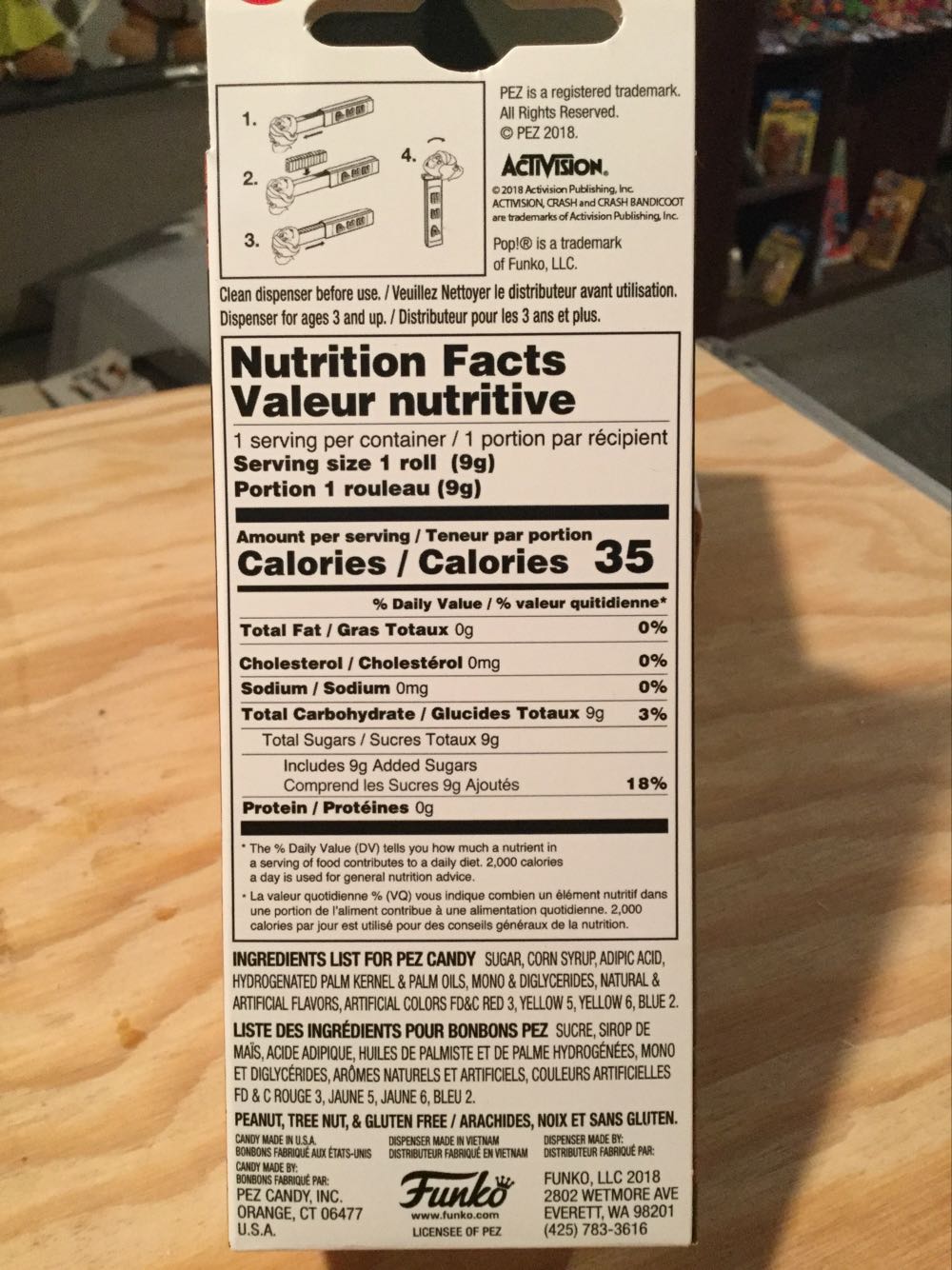 Funko POP+PEZ: Crash Bandicoot - Crash Bandicoot pez collectible [Barcode 889698359733] - Main Image 3