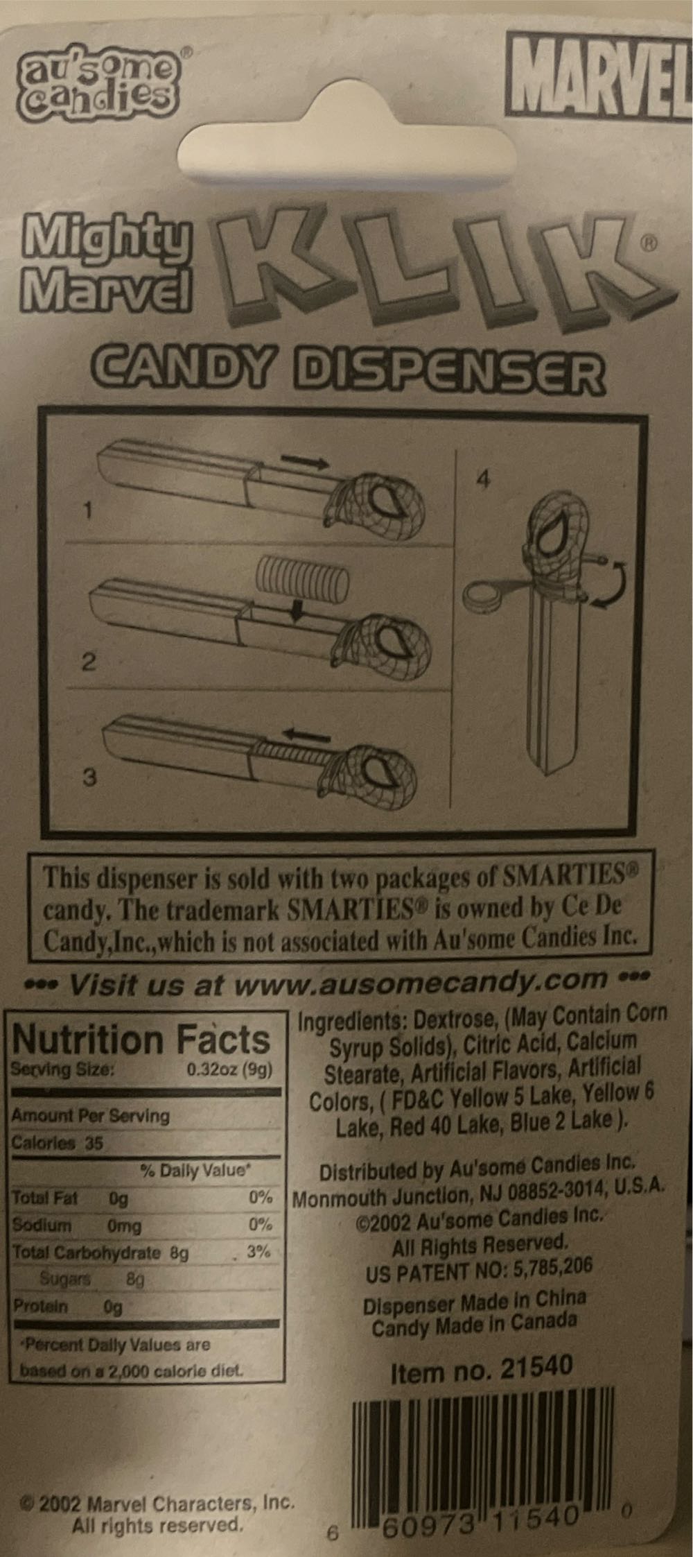 Marvel Mighty Marvel Klik Candy Dispenser - Mighty Marvel pez collectible [Barcode 660973115400] - Main Image 2
