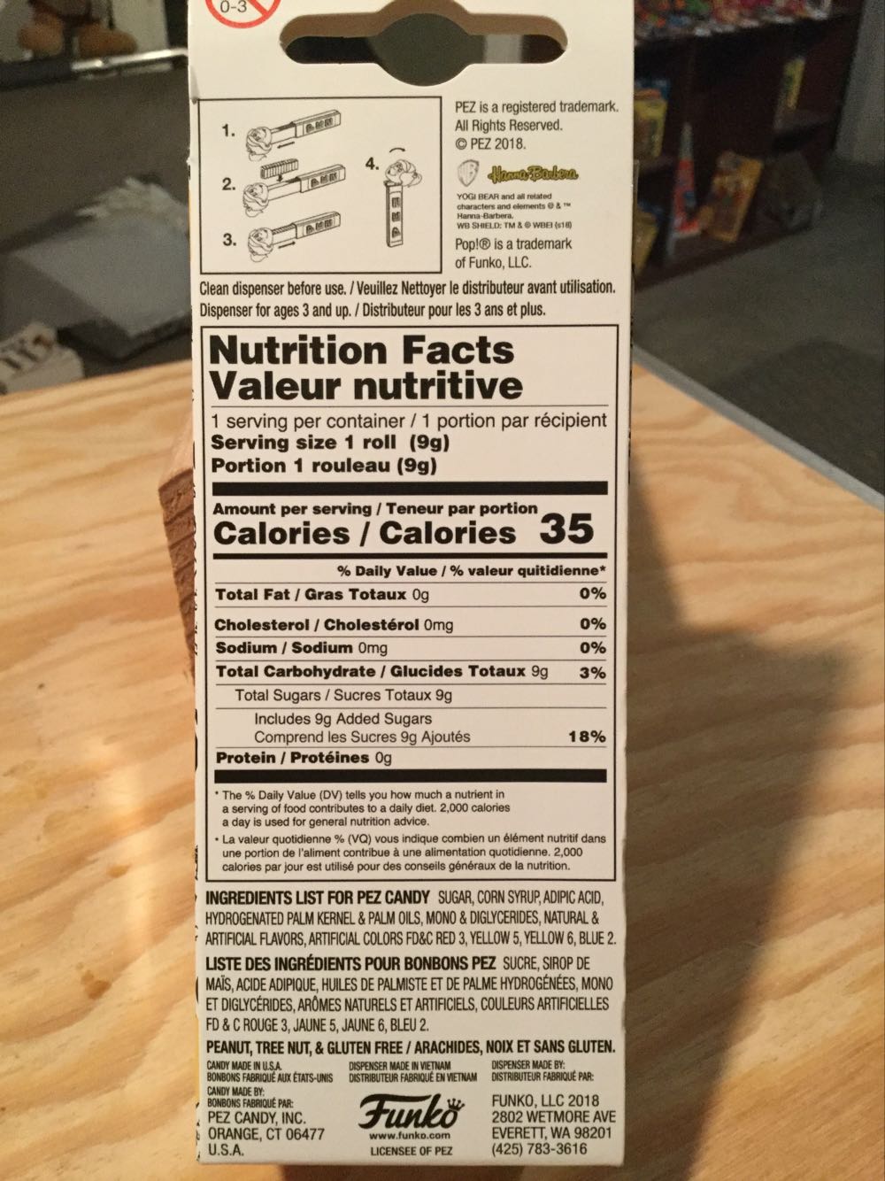 Funko Pop! - Yogi Bear - Yogi Bear (Green) - Hanna-Barbara pez collectible [Barcode 889698322911] - Main Image 4